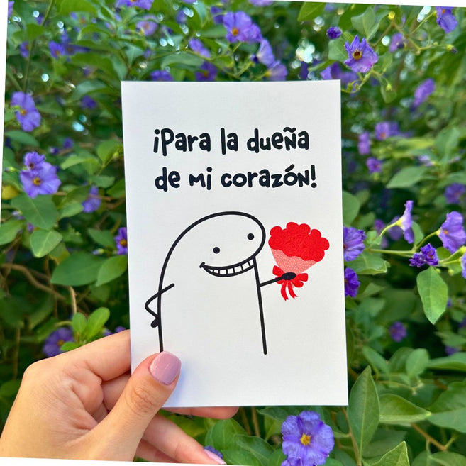 Postal ¡Para la dueña de mi corazón!